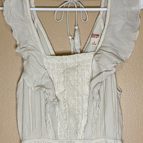 Long cream lace dress - Picture 1 of 5